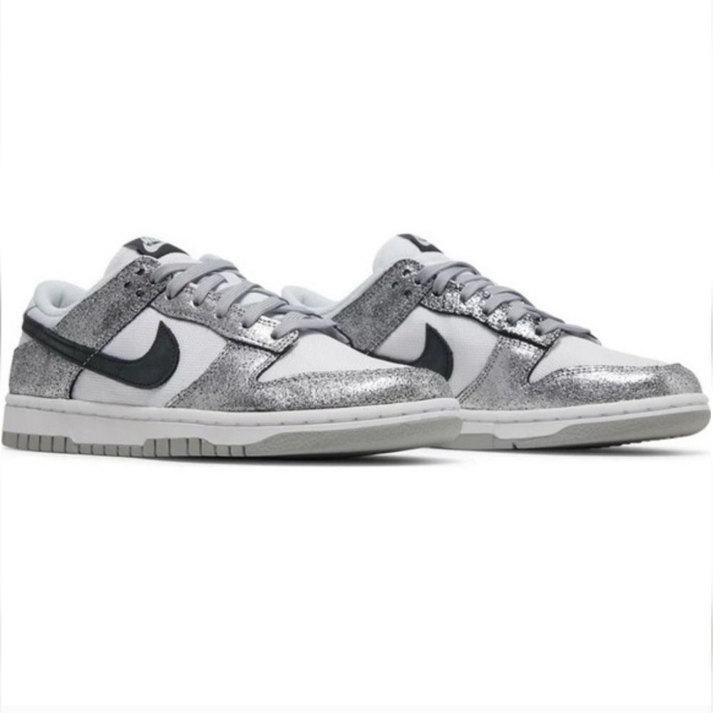 Nike Dunk Low "Metallic Silver/White" Women's Shoe Size 7.5